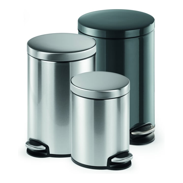 DURABLE Treteimer Metall 20L rund anthrazit