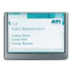 Durable Tür-/Infoschild B149xH105,5mm Sichtfenster Plexiglas Rückenteil ABS graphit-1