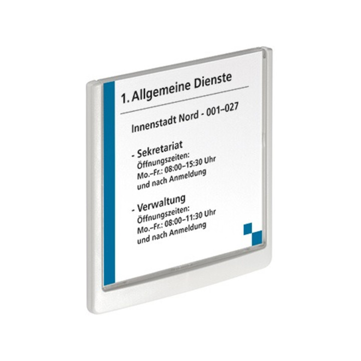DURABLE Türschild Click SIGN 486202 149x148,5mm weiß