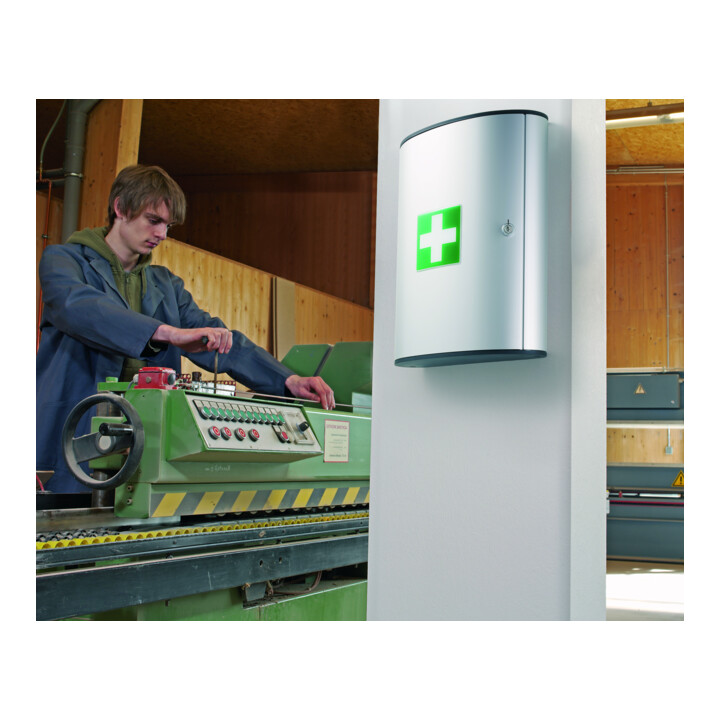 DURABLE Verbandkasten FIRST AID BOX L silber