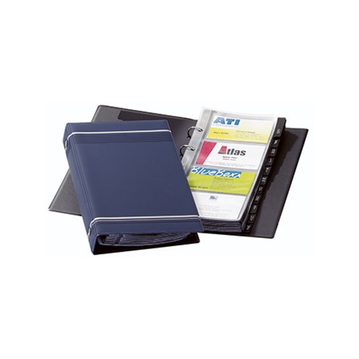 DURABLE Visitenkarten-Ringbuch VISIFIX 2385 238507 dunkelblau