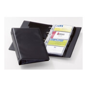 DURABLE Visitenkartenringbuch Economy 244101 mit 12 Hüllen sw-1