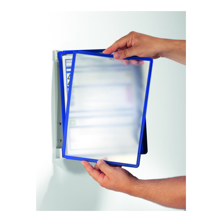 Durable Wandhalter VARIO wall 5 Sichttafeln Dunkelblau