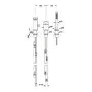 Duravit 3-Loch-Wannenarmatur Wave Gold poliert-5
