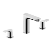 Duravit 3-Loch-Waschtischarmatur Wave Ausladung 129mm, chrom
