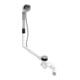 Duravit Ab-/Überlaufgarnitur Quadroval Bodenzuglänge 85cm, d= 5,2cm, chrom-1