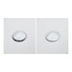 Duravit Ab-/Überlaufgarnitur Quadroval d= 5,2cm, chrom