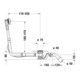 Duravit Ab-/Überlaufgarnitur Quadroval d 5,2cm, m flex. Ablaufschlauch, chrom