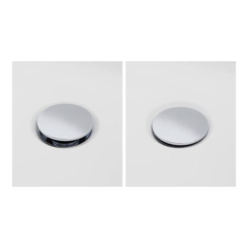 Duravit Ab-/Überlaufgarnitur Quadroval d 5,2cm, m flex. Ablaufschlauch, chrom