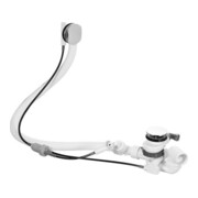 Duravit Ab-/Überlaufgarnitur Quadroval d= 5,2cm, mit Bodenzulauf, chrom
