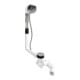 Duravit Ab-/Überlaufgarnitur Quadroval d= 5,2cm, mit Wanneneinlauf, chrom-1