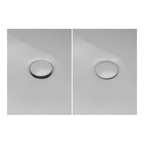 Duravit Ab-/Überlaufgarnitur Quadroval d= 5,2cm, mit Wanneneinlauf, chrom
