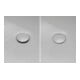 Duravit Ab-/Überlaufgarnitur Quadroval d= 5,2cm, mit Wanneneinlauf, weiß