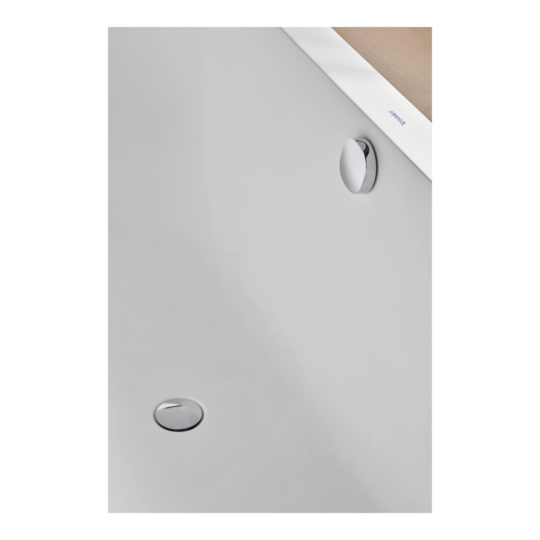 Duravit Ab-/Überlaufgarnitur Quadroval Zug 65cm, d 5,2cm, m flex Abl-Schl., chr