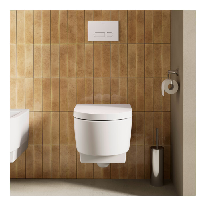 Duravit Abattant WC Balcoon Compact 37x54 cm, abattant, avec frein de chute, blanc mat s-matt