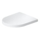 Duravit Abattant WC Balcoon Compact 37x54cm, amovible, sans frein de chute, blanc mat satiné-1