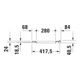 Duravit Abattant WC Balcoon Compact 37x54cm, amovible, sans frein de chute, blanc mat satiné