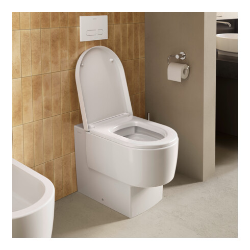Duravit Abattant WC Balcoon recouvrant, amovible, avec frein de chute, blanc brillant
