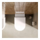 Duravit Abattant WC Balcoon, recouvrant, amovible, avec frein de chute, blanc satiné