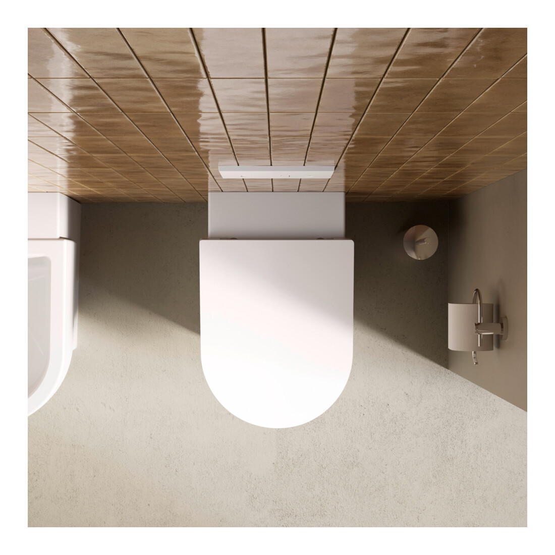 Duravit Abattant WC Balcoon, recouvrant, amovible, avec frein de chute, blanc satiné