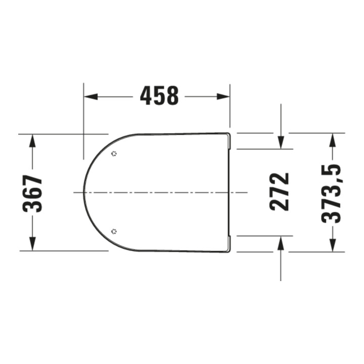 Duravit Abattant WC Balcoon, recouvrant, amovible, avec frein de chute, blanc satiné