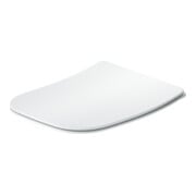 Duravit Abattant WC carré avec frein de chute, 43,4 cm, uni, blanc