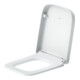 Duravit Abattant WC carré avec frein de chute, 43,8 cm, blanc, Scha. ES