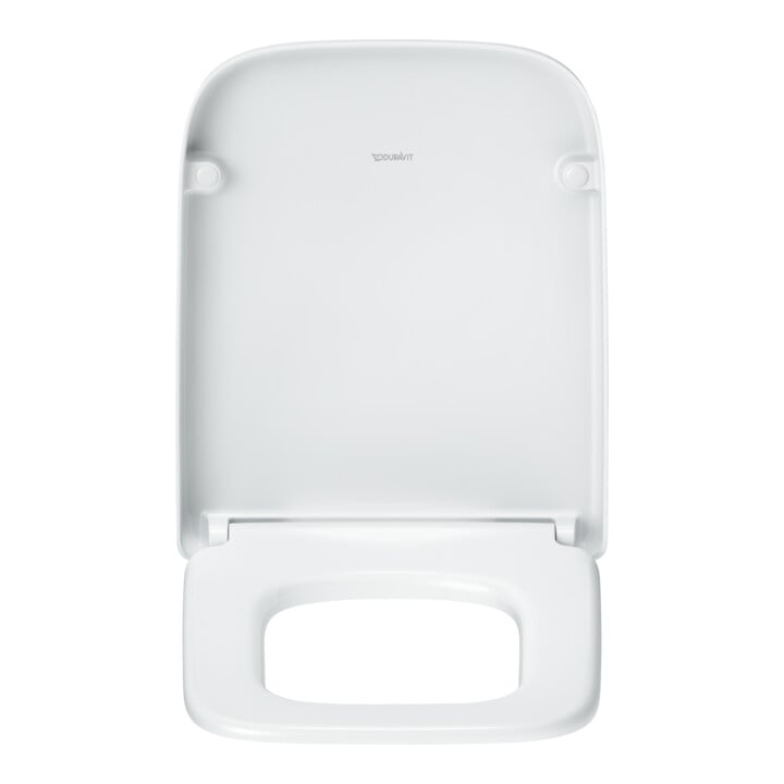 Duravit Abattant WC carré avec frein de chute, 43,8 cm, blanc, Scha. ES