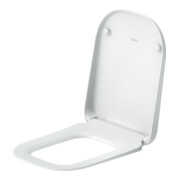 Duravit Abattant WC carré avec frein de chute, 44,8 cm, Uni, blanc-2