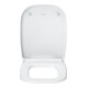Duravit Abattant WC carré avec frein de chute, amovible, 44,3 cm, Uni, blanc