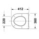 Duravit Abattant WC D-Code avec frein de chute, blanc
