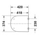 Duravit Abattant WC D-Code avec frein de chute, blanc