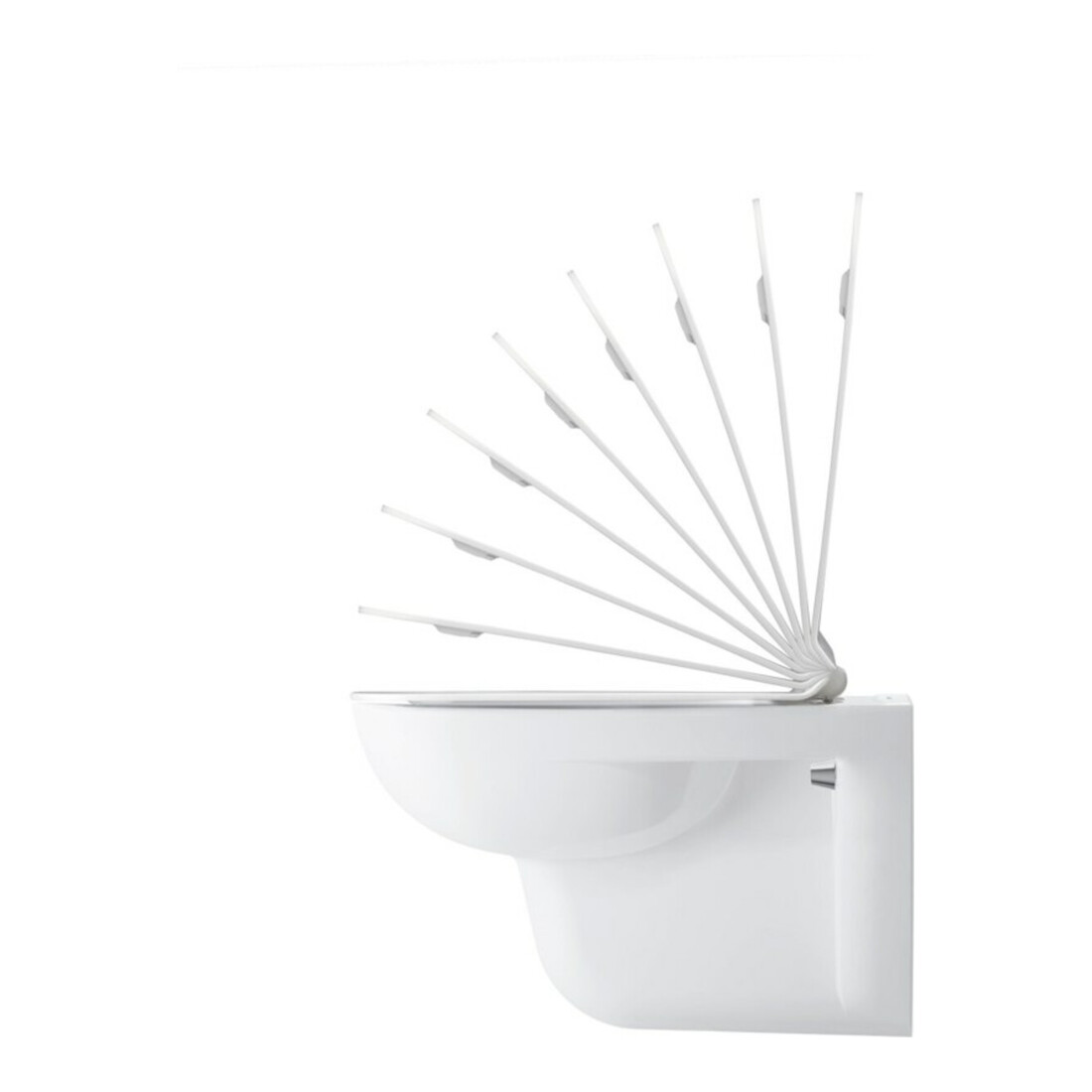 Duravit Abattant WC D-Code avec frein de chute, charnières plastique, blanc
