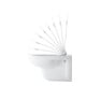 Duravit Abattant WC D-Code sans abaissement, charnières inox, blanc