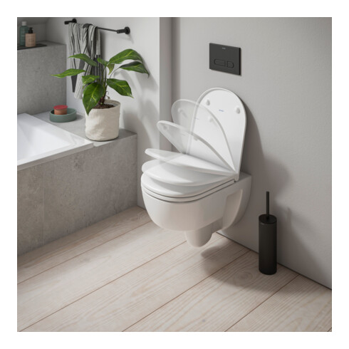 Duravit Abattant WC D-Code sans frein de chute, amovible, blanc