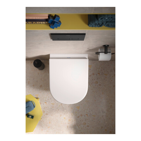Duravit Abattant WC D-Code sans frein de chute, amovible, blanc