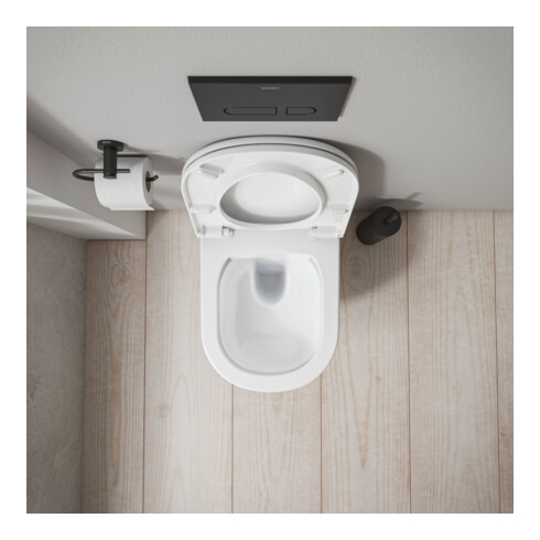 Duravit Abattant WC D-Code sans frein de chute, amovible, blanc