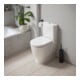 Duravit Abattant WC D-Code sans frein de chute, charnières acier inox, blanc