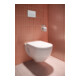 Duravit Abattant WC D-Code sans frein de chute, charnières acier inox, blanc