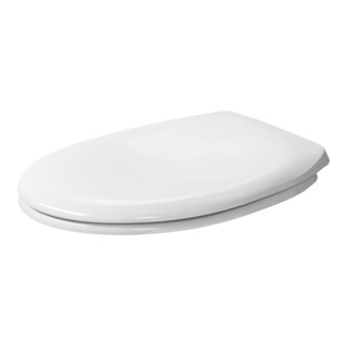 Duravit Abattant WC Duraplus charnières ES, avec frein de chute, blanc