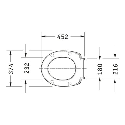 Duravit Abattant WC Duraplus charnières ES, avec frein de chute, blanc