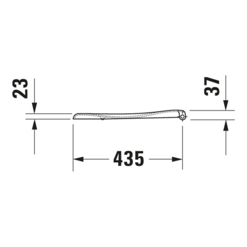 Duravit Abattant WC Duraplus Charnières ES, sans frein de chute, pergamon