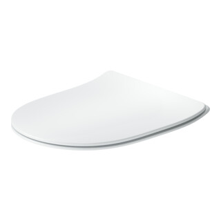 Duravit Abattant WC en D avec frein, 45,1 cm, Uni, Blanc