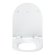 Duravit Abattant WC en D avec frein, 45,1 cm, Uni, Blanc