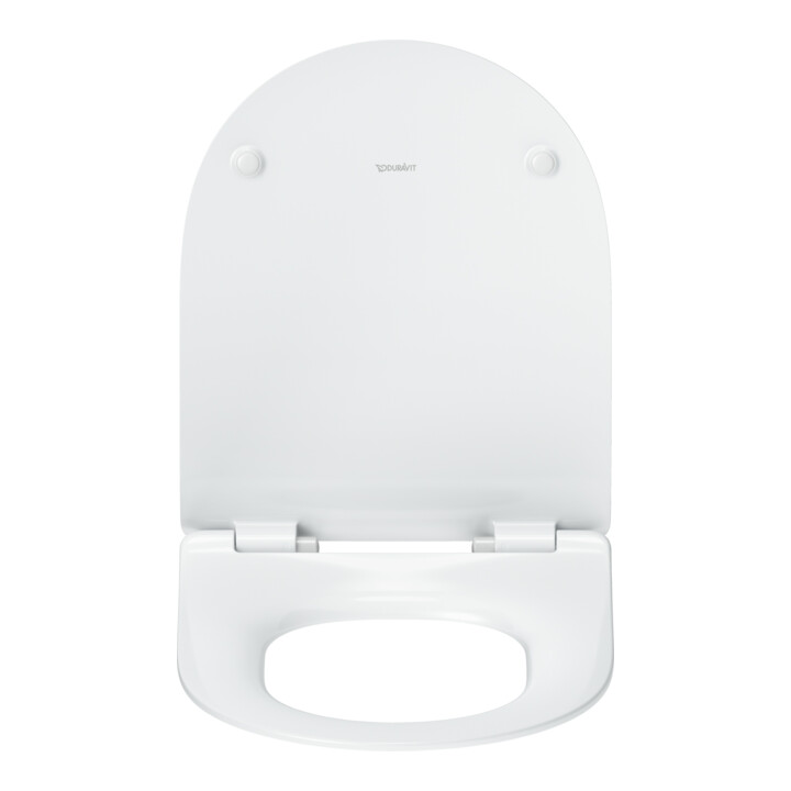 Duravit Abattant WC en D avec frein, 45,1 cm, Uni, Blanc