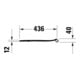 Duravit Abattant WC en D avec frein, 45,1 cm, Uni, Blanc