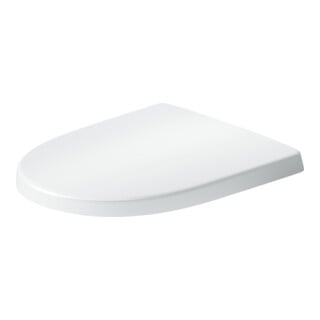 Duravit Abattant WC en D avec frein, 45,7 cm, uni, blanc