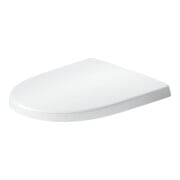 Duravit Abattant WC en D avec frein, 45,7 cm, uni, blanc