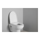 Duravit Abattant WC en D avec frein, 45,7 cm, uni, blanc