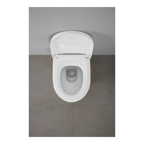 Duravit Abattant WC en D avec frein, 45,7 cm, uni, blanc